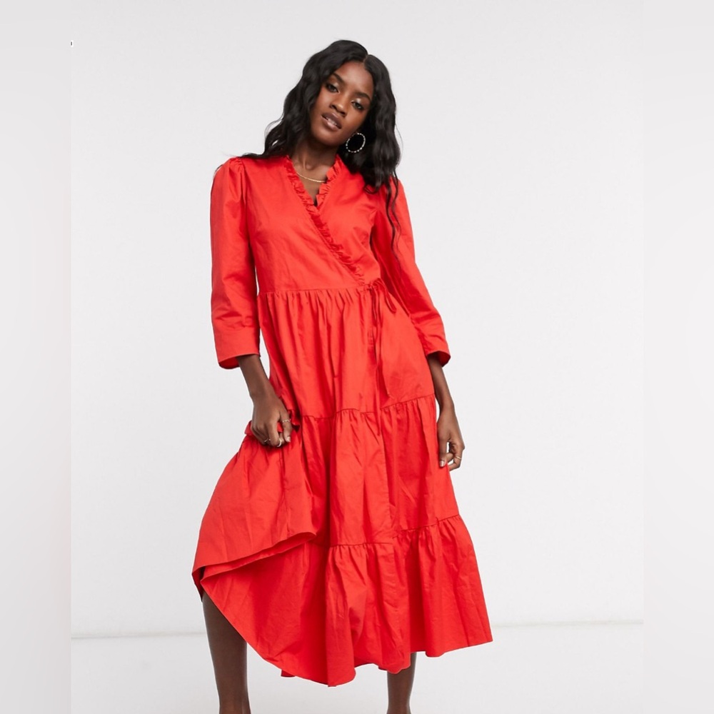 Asos Red Maxi Dress